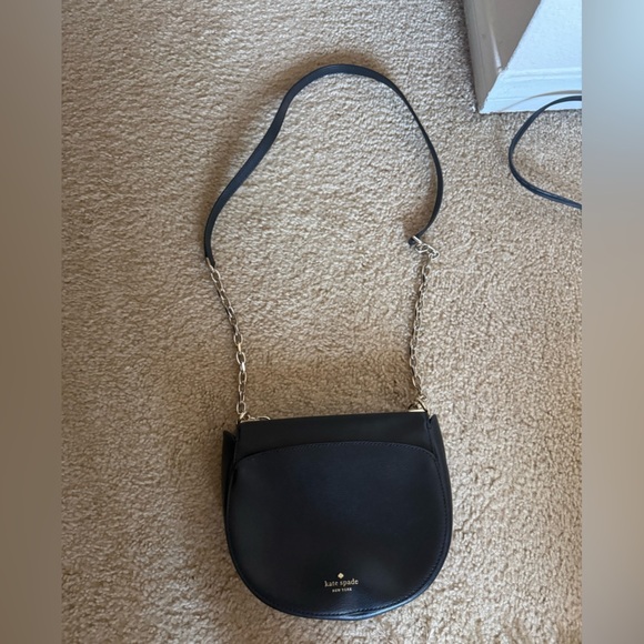 NEW Kate Spade Cross Body Black Leather Purse - Picture 2 of 5